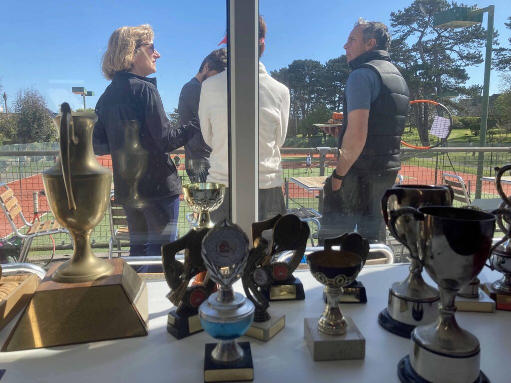 Tennis courts at beach gardens