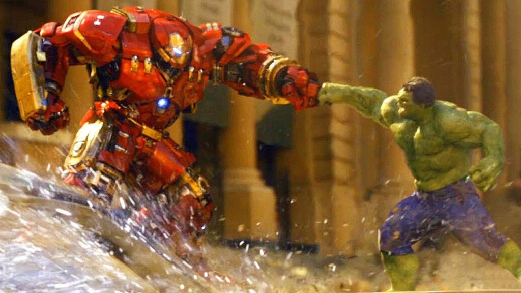 The Hulk vs Hulkbuster in Avengers Age of Ultron