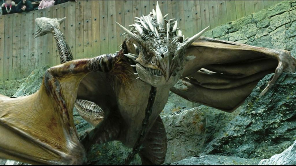 The Hungarian Horntail in Harry Potter and the Goblet of Fire