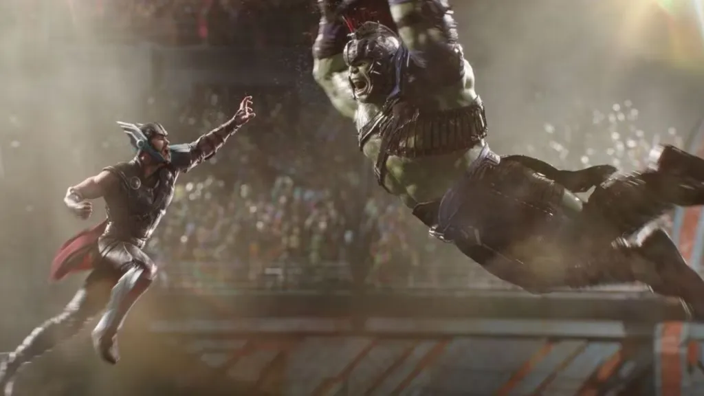 Thor vs Hulk in Thor Ragnarok