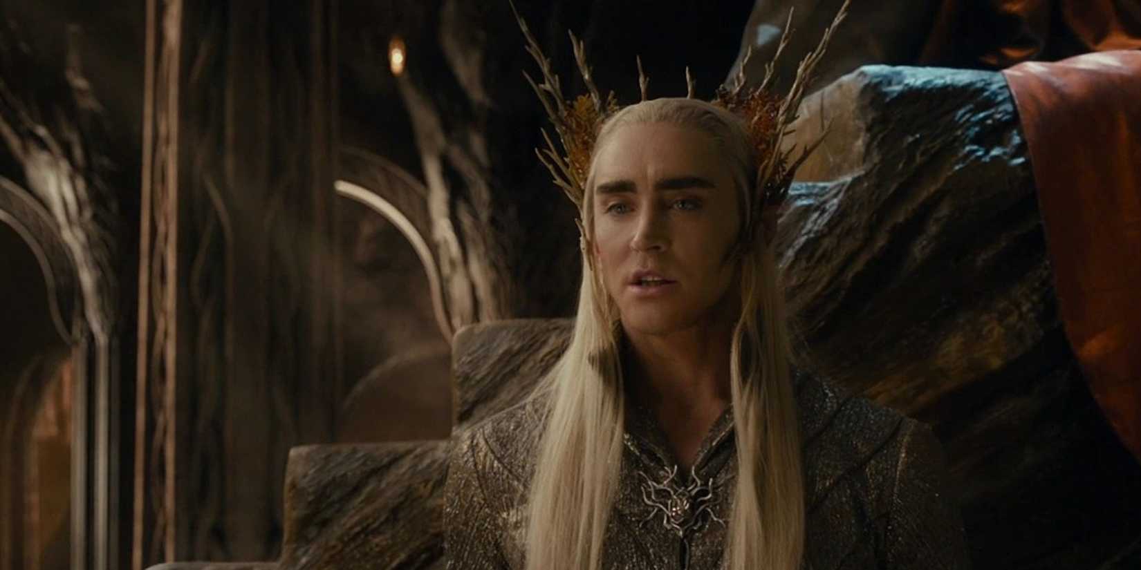 Thranduil speaking in The Hobbit.