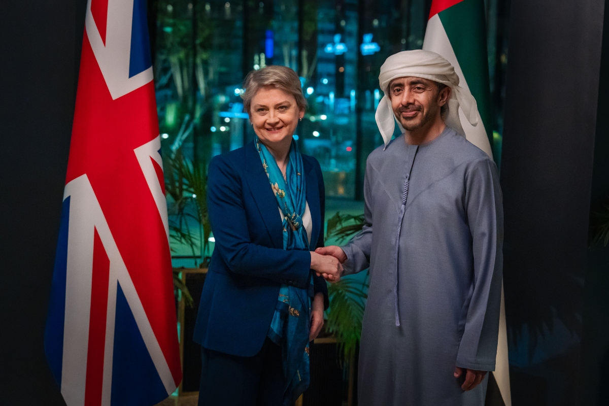 Abdullah bin Zayed, UK Secretary of State for Foreign Affairs discuss latest regional developments