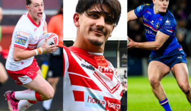 Super League players Jack Broadbent, Bill Leyland and Jake Trueman