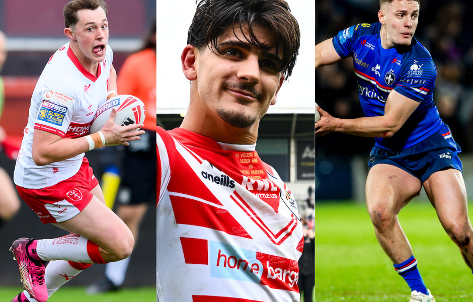 Super League players Jack Broadbent, Bill Leyland and Jake Trueman