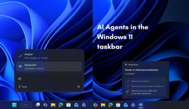 Windows 11 taskbar agents