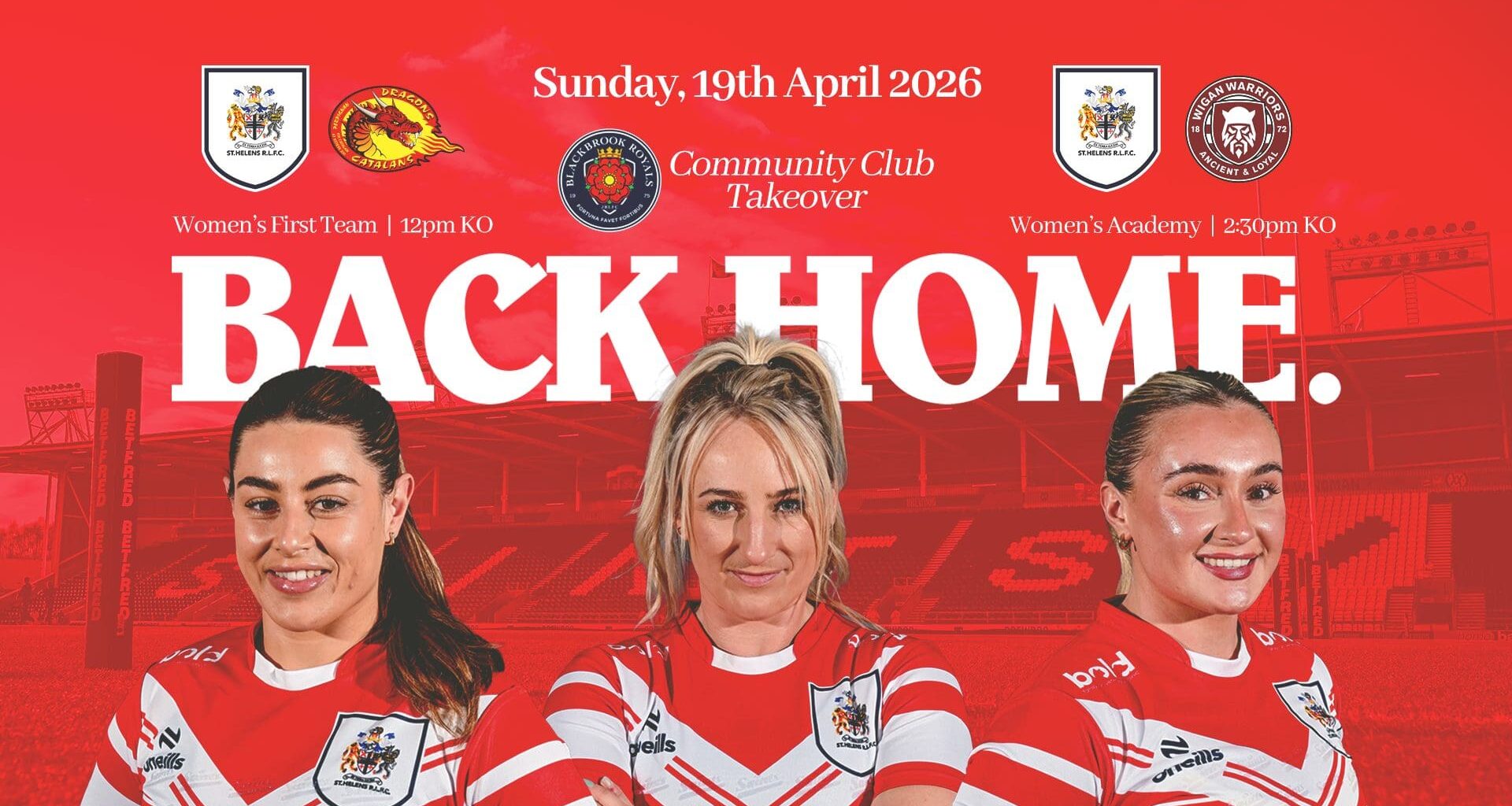 Saints Women's Home Opener Double Header this Sunday!