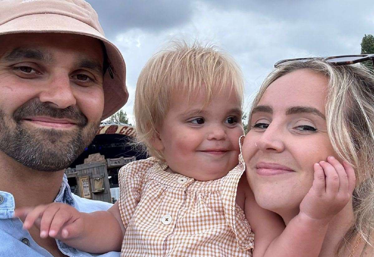 Sevenoaks couple’s fundraiser to secure life-saving treatment for two-year-old daughter living with childhood dementia
