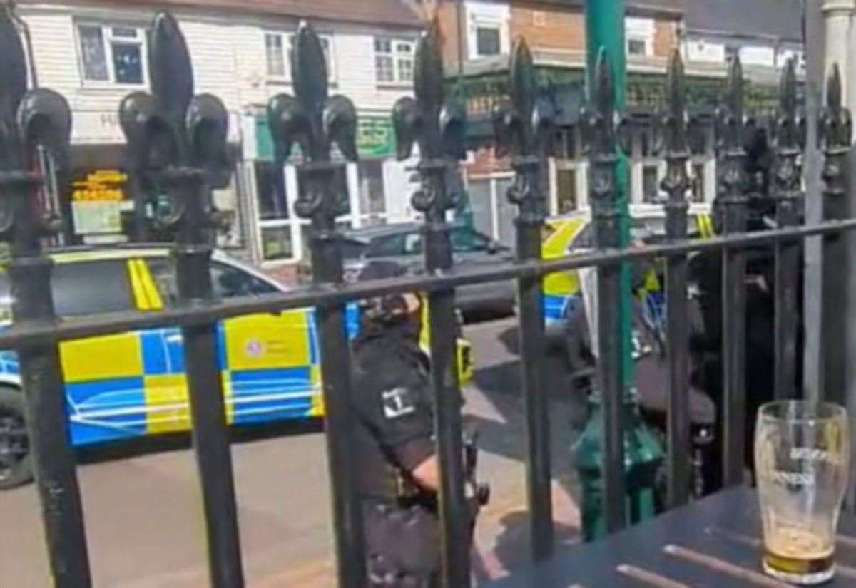 Ronald Marku appears in court after being arrested in flat near Golden Hope Wetherspoon’s in West Street, Sittingbourne