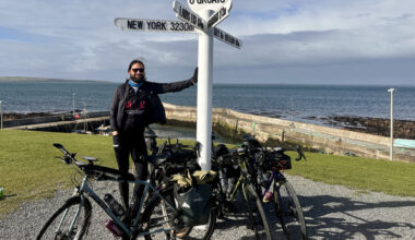Silkmen fan and 1975 bassist Ross MacDonald completes Land's End to John O' Groats cycling challenge | Local News | News | Macclesfield Nub News