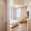 © Jakub Certowicz Wave 4 & 5 - ECR Health Care Complex / FAAB - Interior Photography, Wood, Bedroom, Bed, Lighting