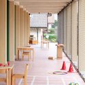 Collège des Parcs School Extension and two Sport Halls / Stoa architectes - Interior Photography, Wood, Chair