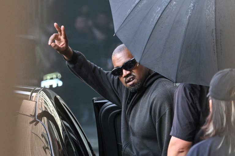 Disgraced hip-hop star Kanye West had been due to play three nights at the Wireless Festival in London in July as part of a European comeback tour (Hector RETAMAL)