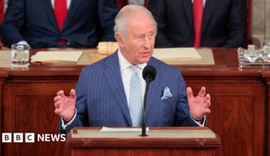 King Charles delivers historic speech to US Congress - live updates