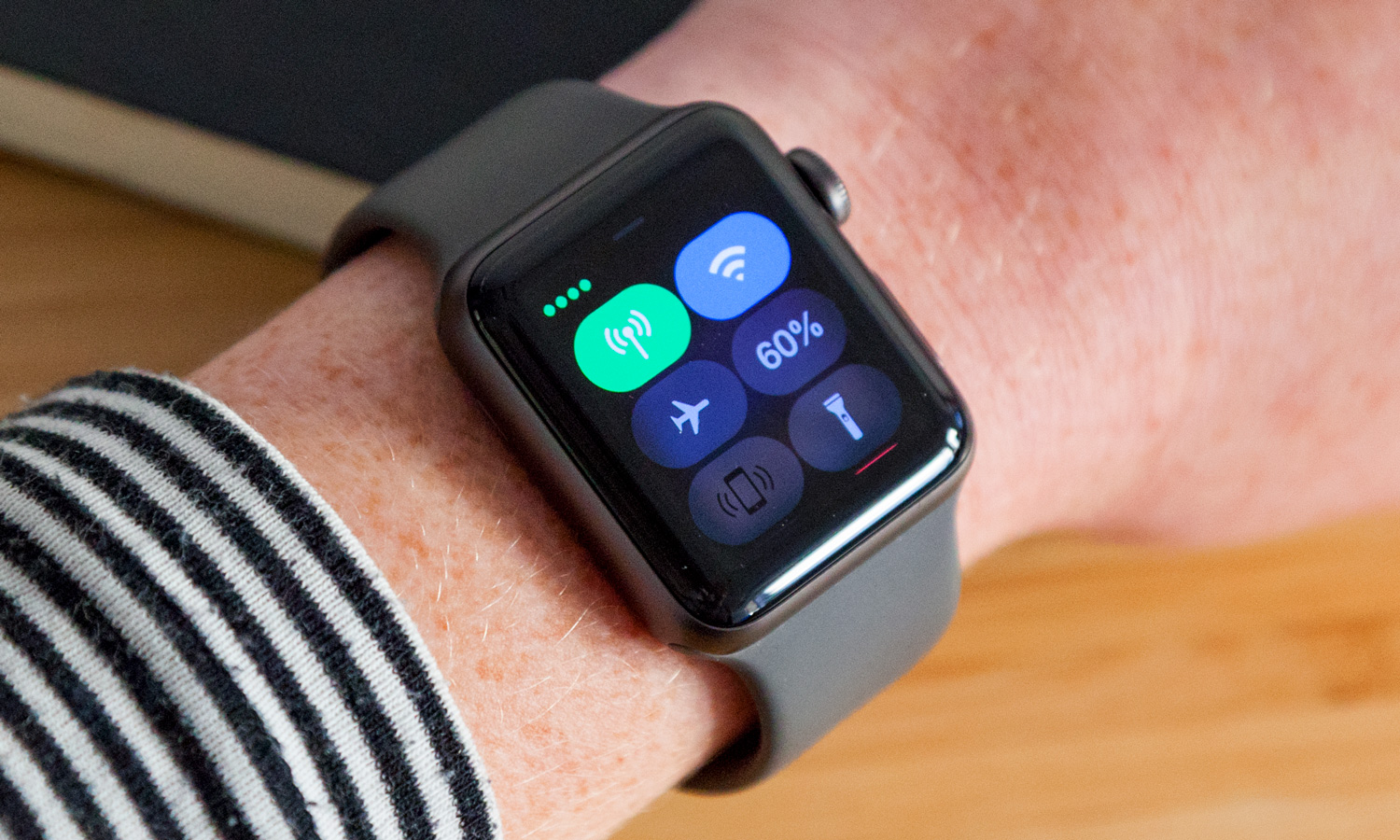 Apple Watch Series 3 on wrist