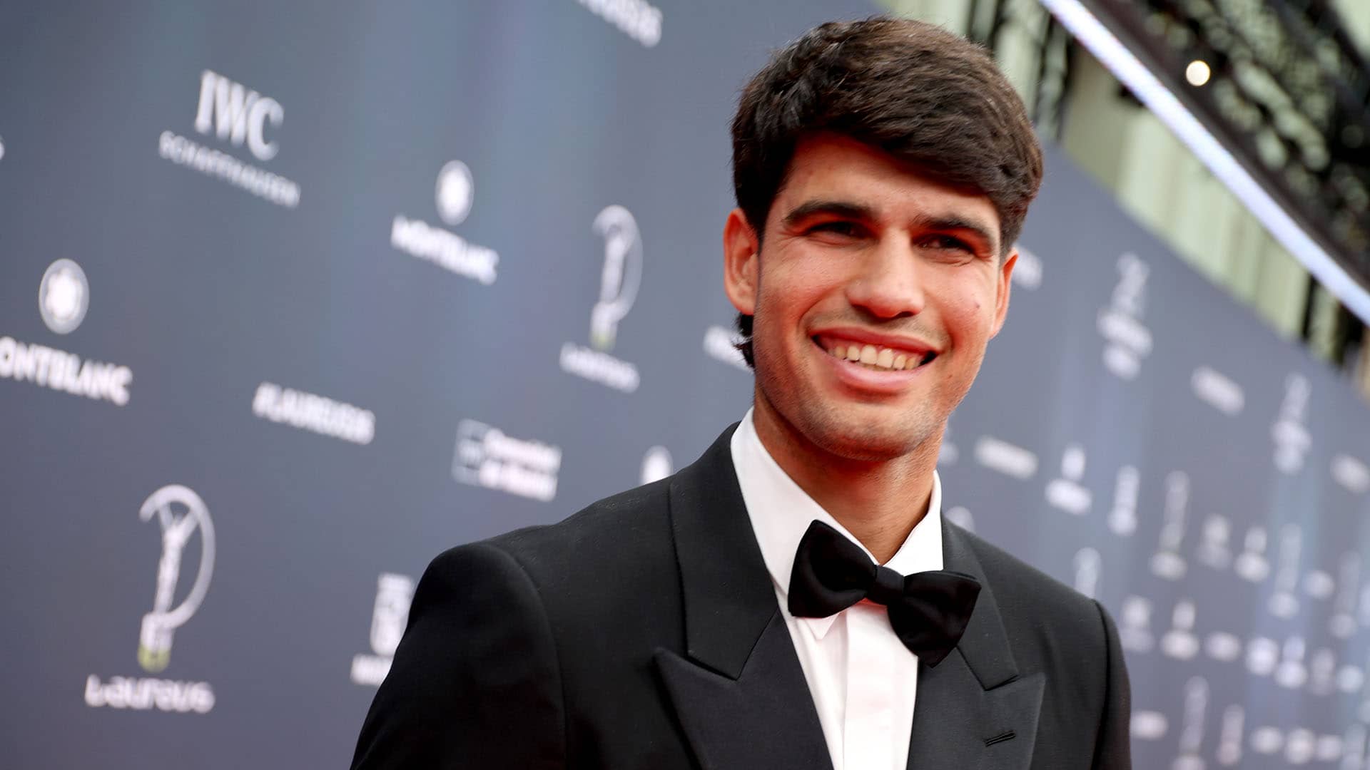 Carlos Alcaraz on Monday at the Laureus World Sports Awards.