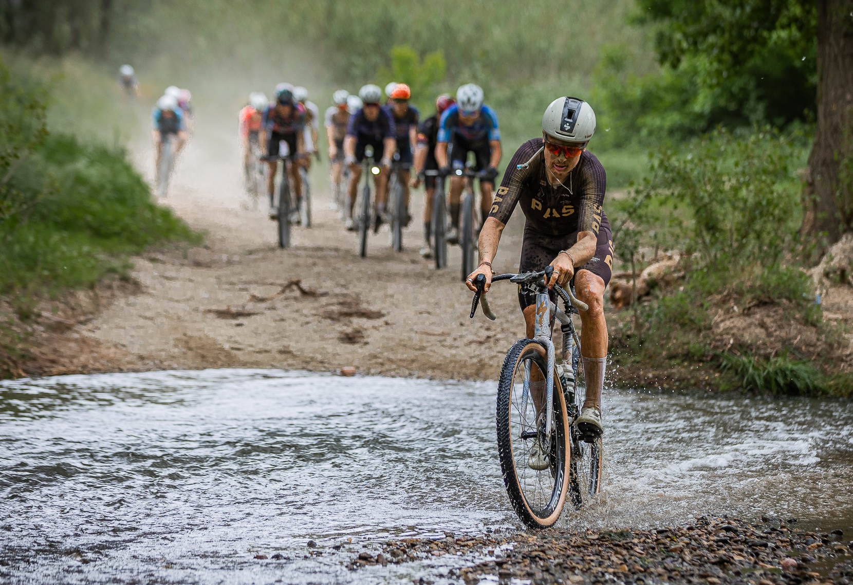 Tobias Kongstad navigates a water crossing on his way to victory at 2025 The Traka 360