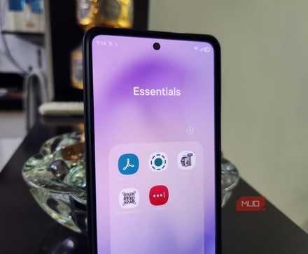 Android phone showing essential apps