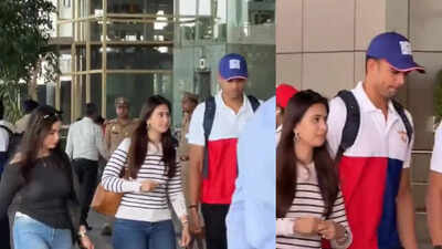 IPL 2026: Arjun Tendulkar spotted with wife Saaniya Chandhok, sister Sara Tendulkar before LSG vs RCB clash - WATCH