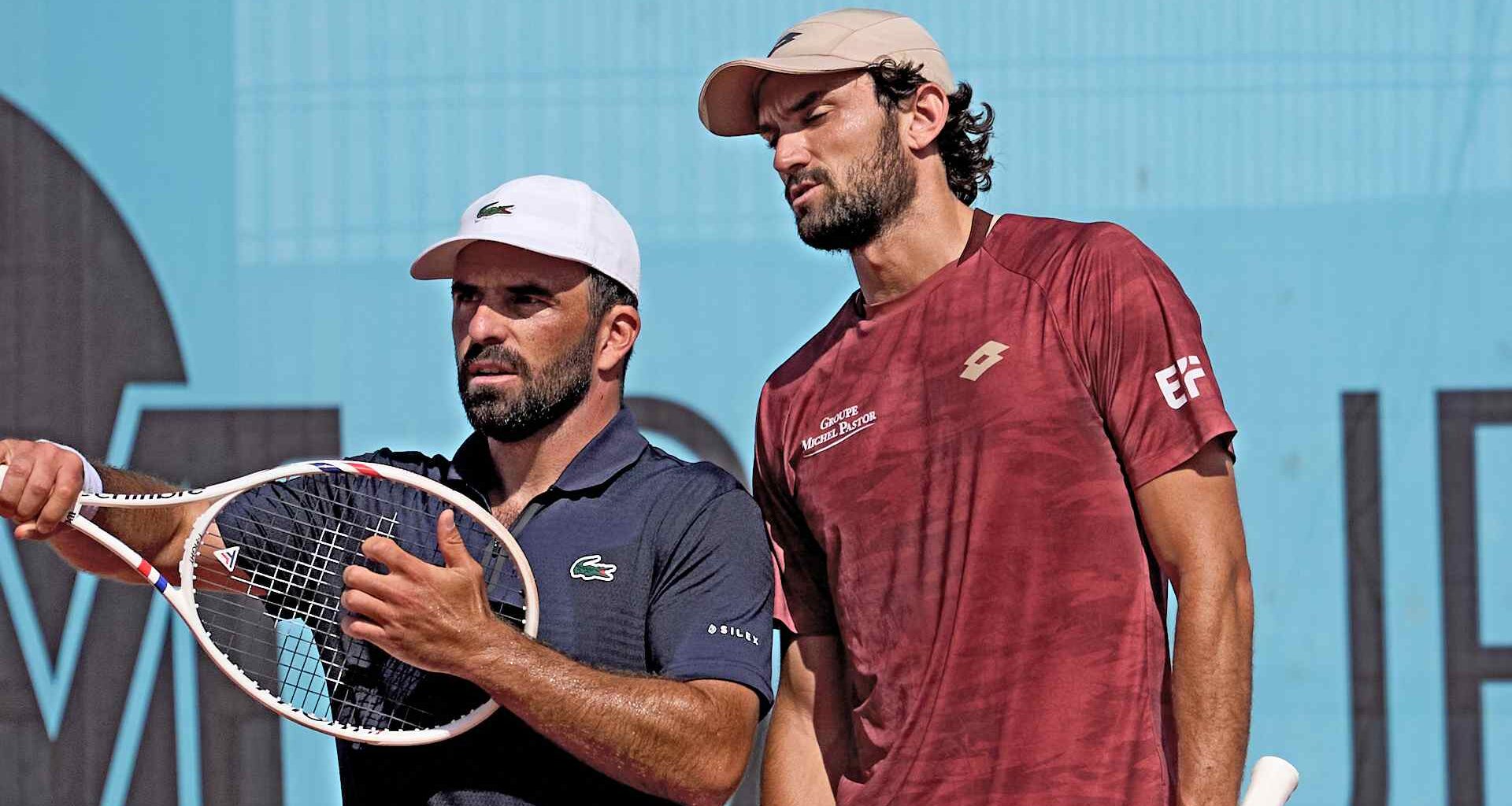 Romain Arneodo and Valentin Vacherot defeat Marcel Granollers and Horacio Zeballos in three sets on Sunday in Madrid.