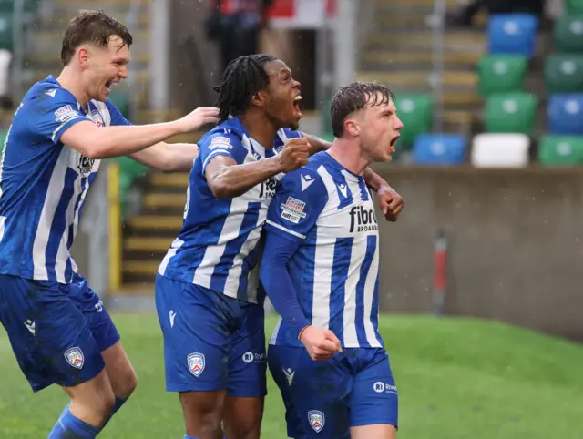 Matthew Shevlin celebrates