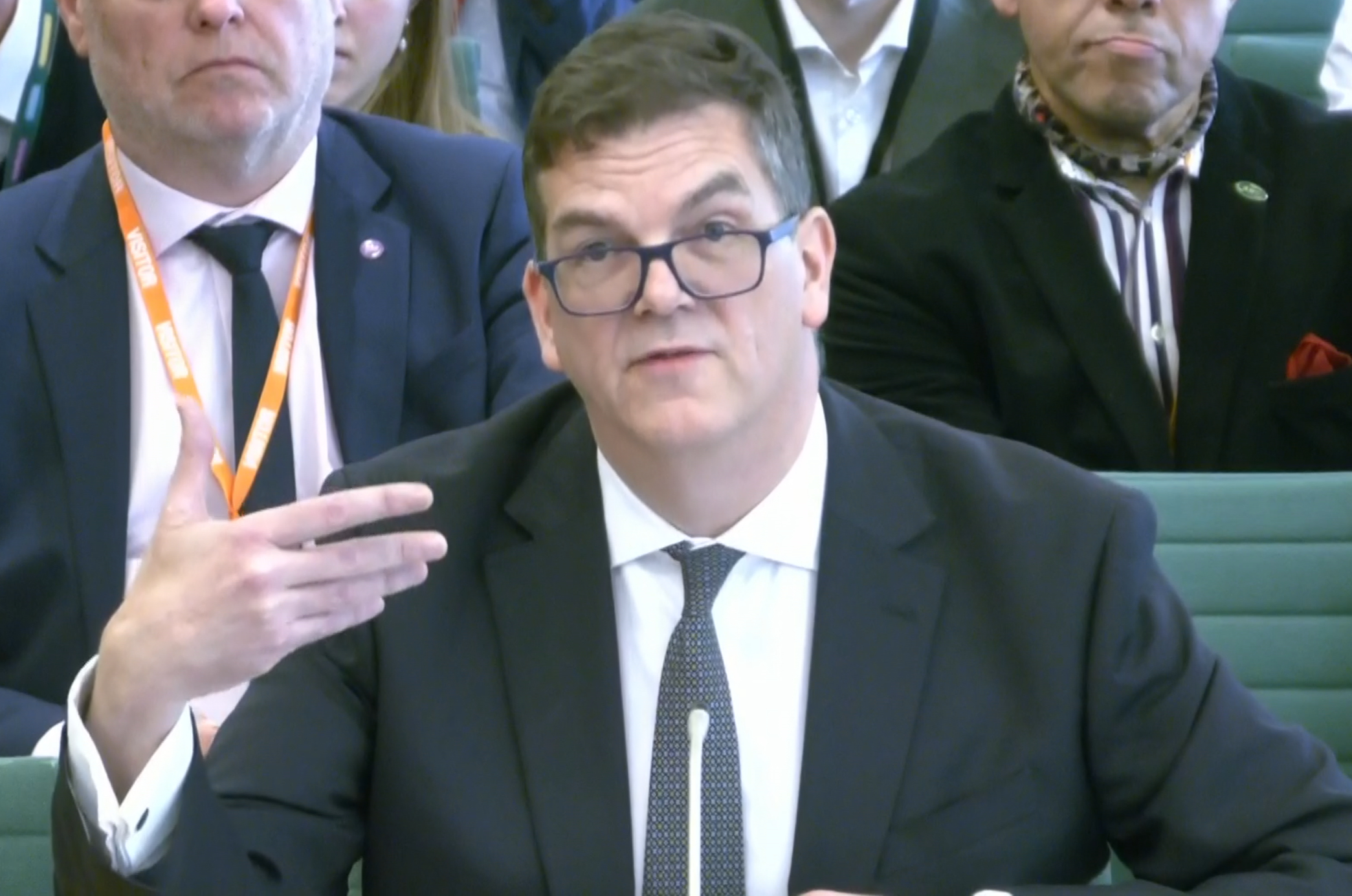 Sir Olly Robbins testifying before the Foreign Affairs Committee.