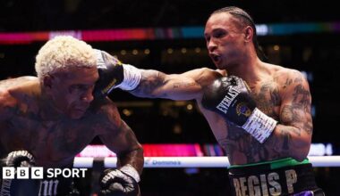 Regis Prograis punching Conor Benn