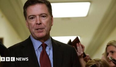 James Comey speaks at an event in New York City.