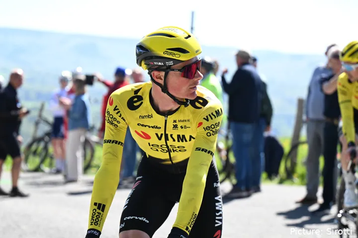 Ben Tulett during recon for Liege-Bastogne-Liege 2026