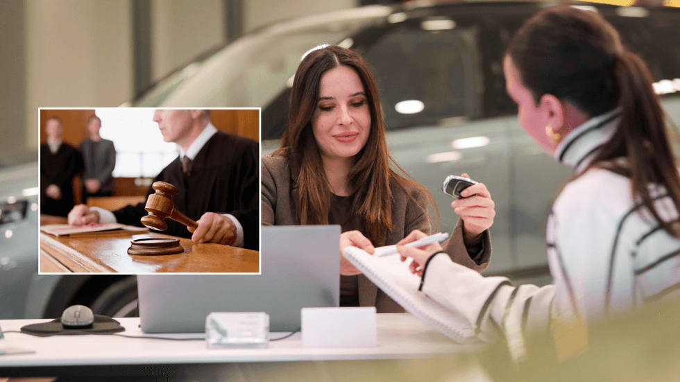 Car finance and court house