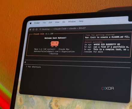 claude code terminal window on mac laptop displaying welcome message and recent activity