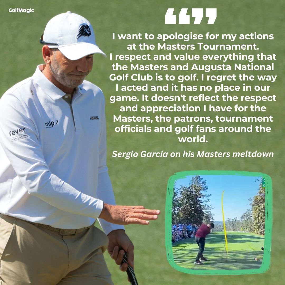 Sergio Garcia has issued an apology