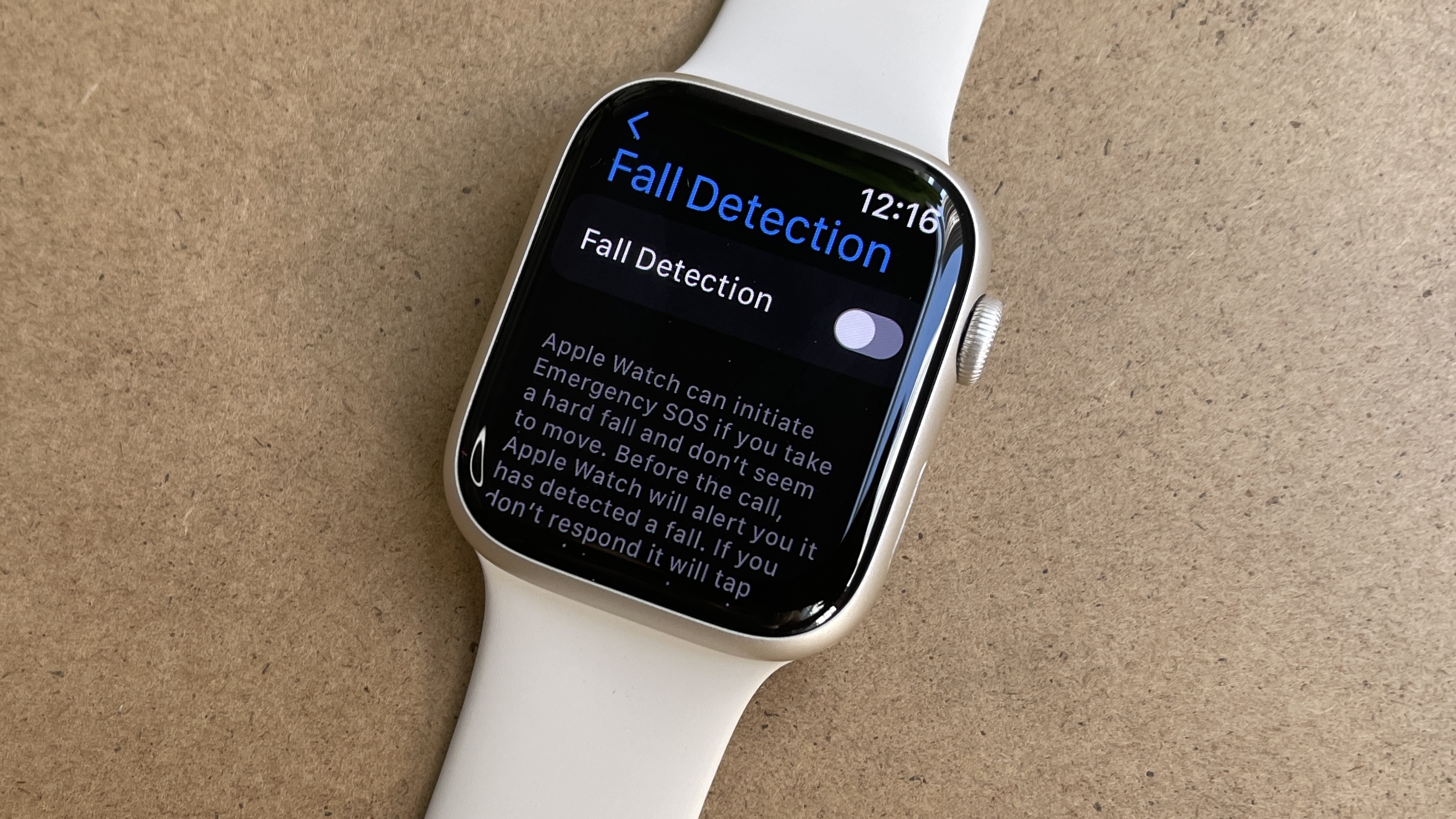 Apple Watch fall detection