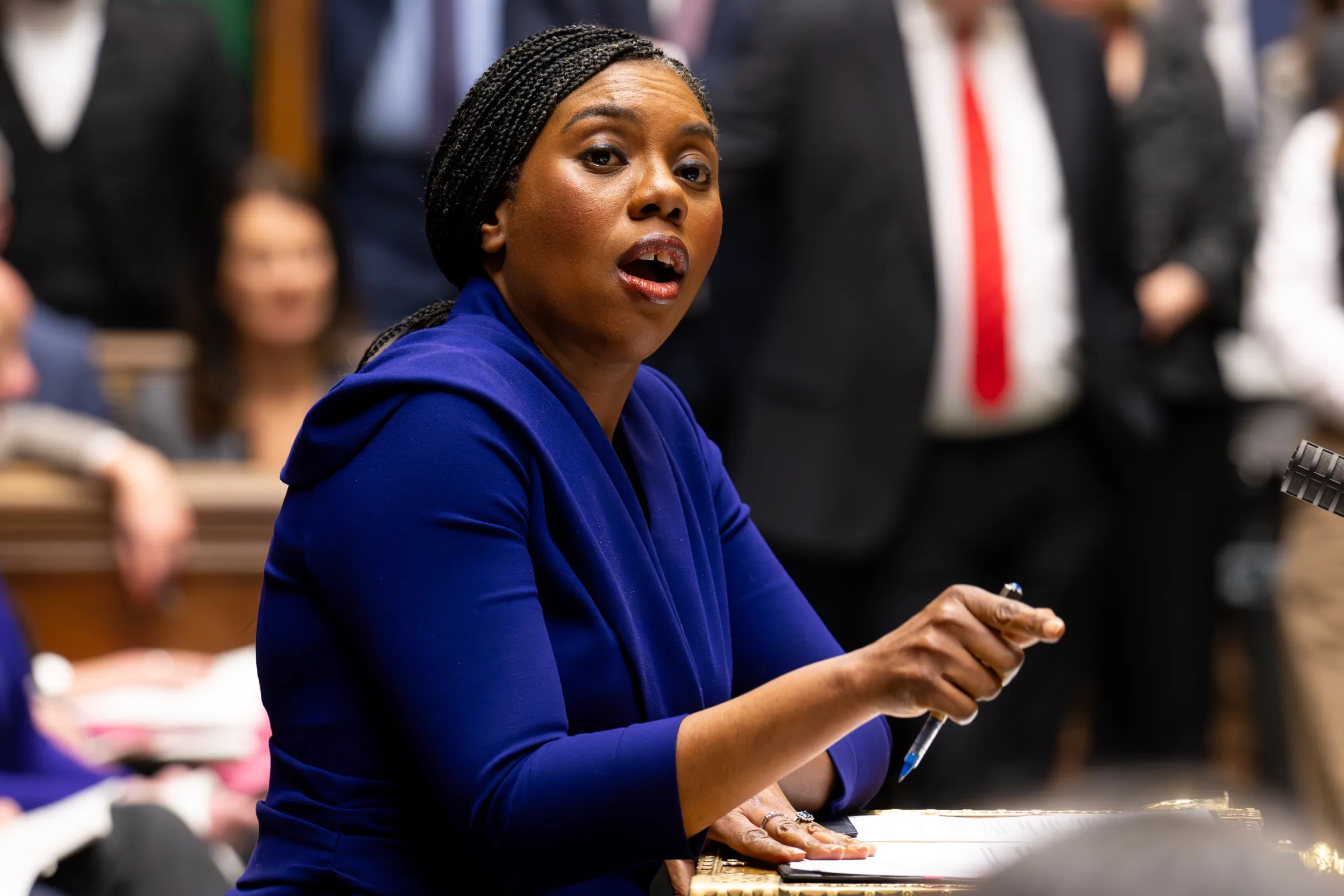 Conservative party leader Kemi Badenoch speaking at Prime Minister's Questions.