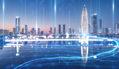 A city view of Nanshan district, Shenzhen, South China