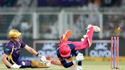 Cameron Green getting stumped by Dhruv Jurel. (BCCI)