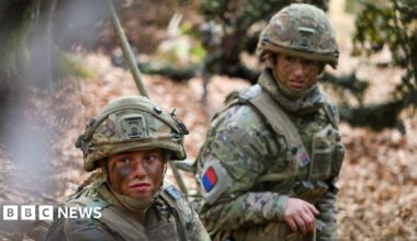 British soldiers on exercises in Germany, 12 March 2025