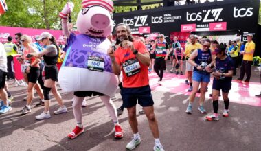 Full celebrity London Marathon times as Cynthia Erivo and Daddy Pig shine