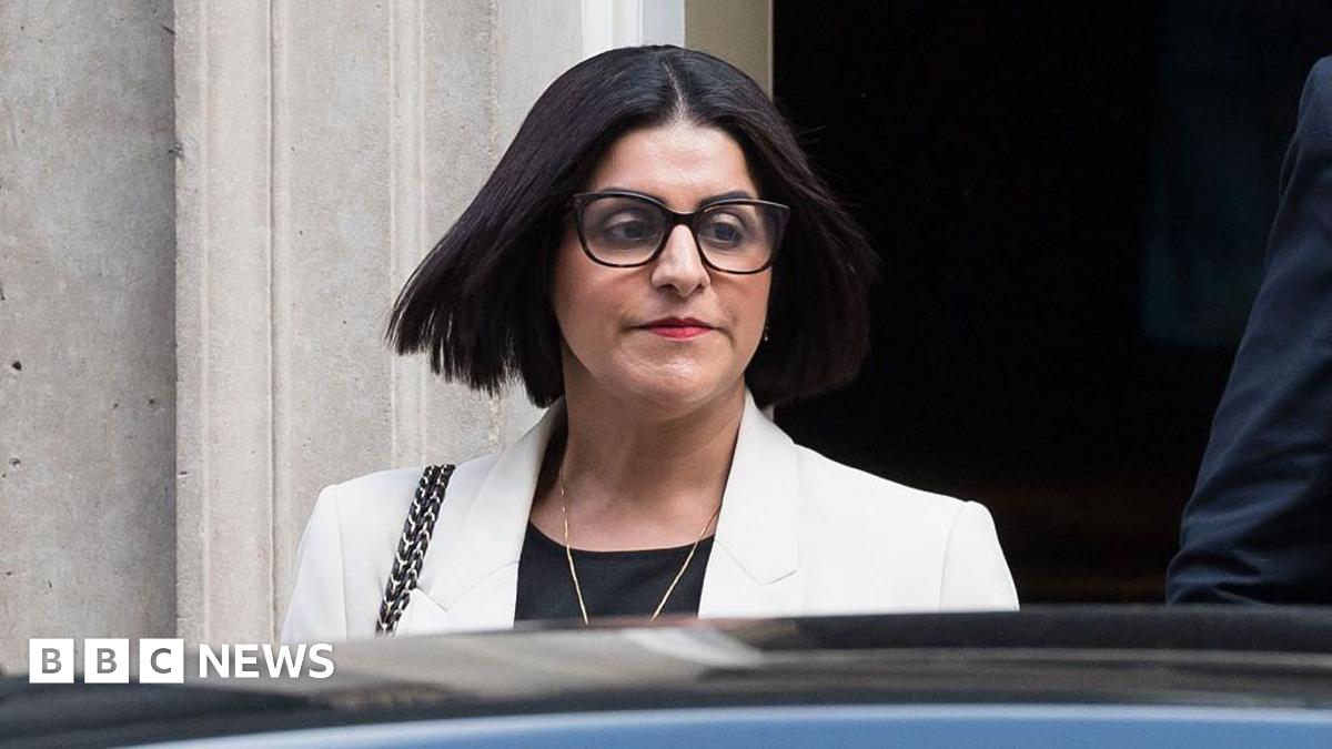 Shabana Mahmood leaves Downing Street.
