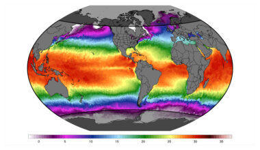 Earth's ocean temperatures reached all-time high levels in 2025