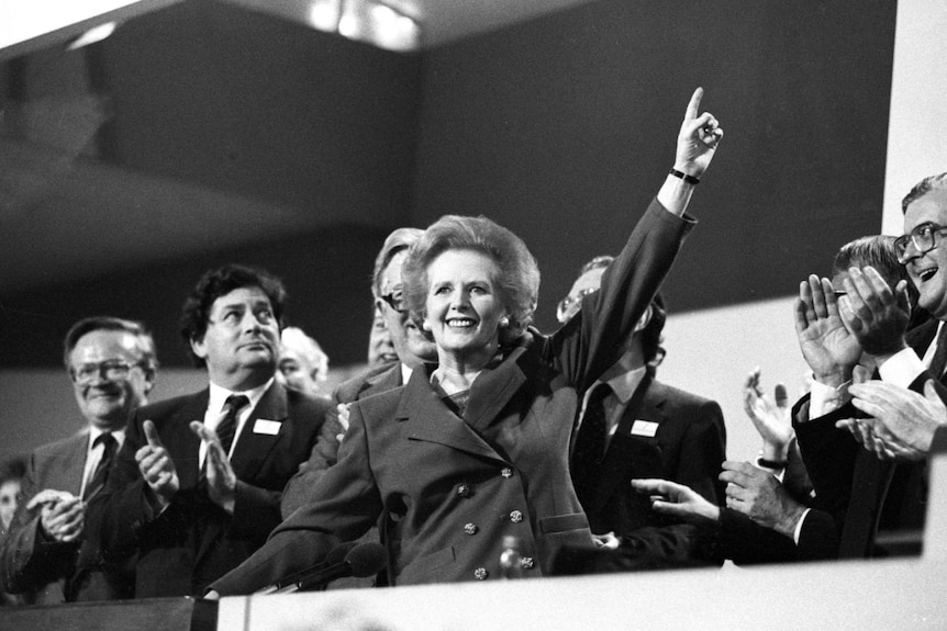 Margaret Thatcher at the 1979 Conservative Party Conference.
