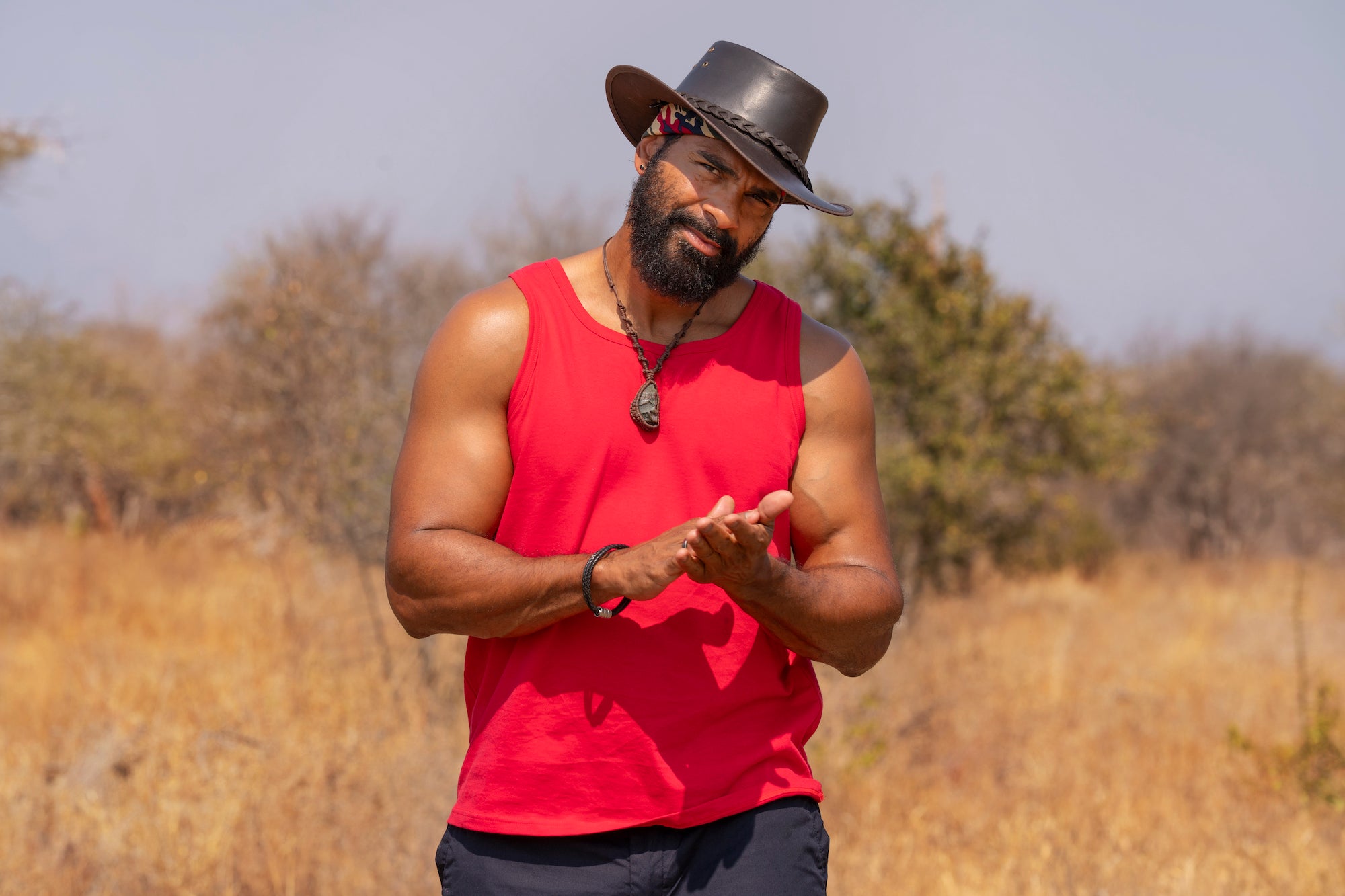 Haye will be battling it out in the wilderness