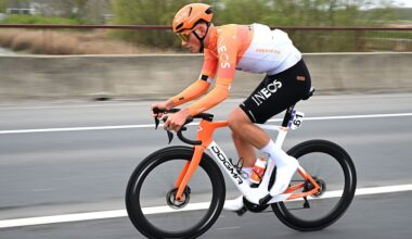 OUDENAARDE, BELGIUM - APRIL 05: Joshua Tarling of Great Britain and Team INEOS Grenadiers competes during the 110th Tour of Flanders - Ronde van Vlaanderen 2026 - Men&amp;apos;s Elite a 278.6km one day race from Antwerp to Oudenaarde / #UCIWT / on April 05, 2026 in Oudenaarde, Belgium. (Photo by Dario Belingheri/Getty Images)