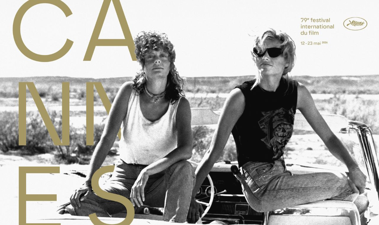 Thelma & Louise, Geena & Susan, heroines of the official poster of the 79th Festival de Cannes