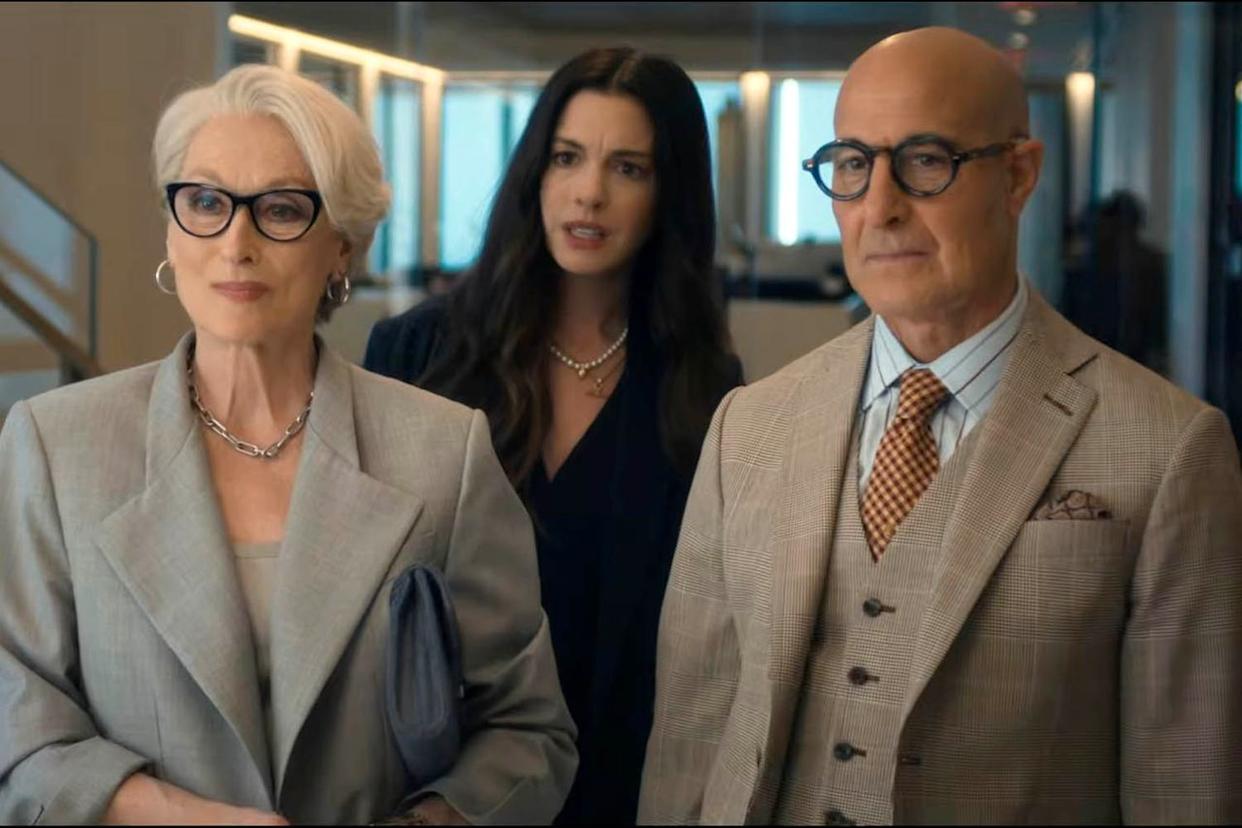 Meryl Streep, Anne Hathaway and Stanley Tucci in 'The Devil Wears Prada 2'Credit: 20th Century Studios