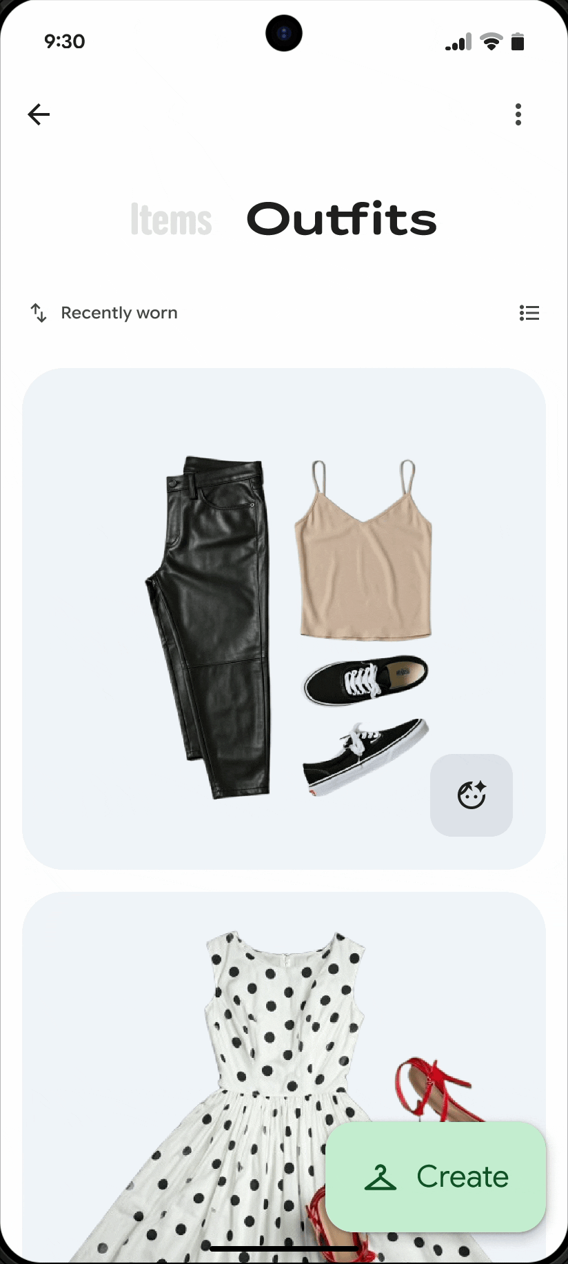 new wardrobe feature in Google Photos
