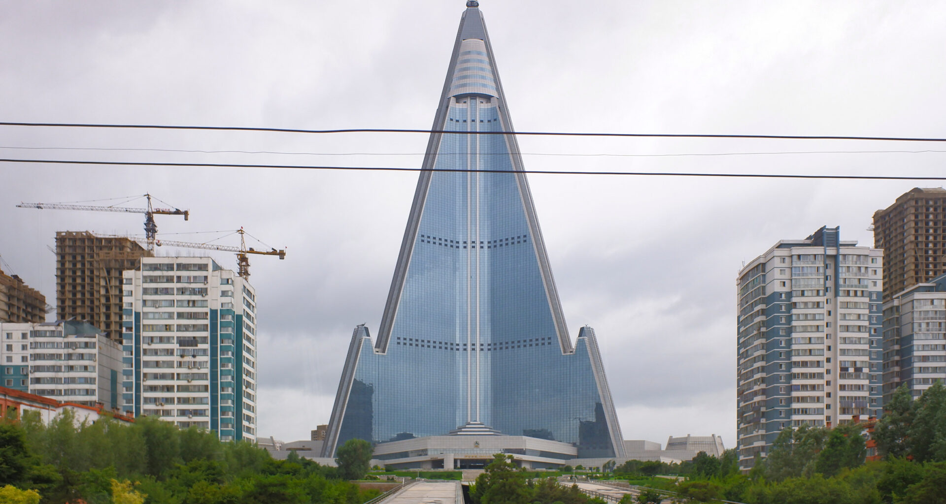 Ryugyong Hotel in Pyongyang
