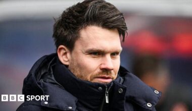 Rangers head coach Danny Rohl during a Premiership match between Rangers and Dundee United