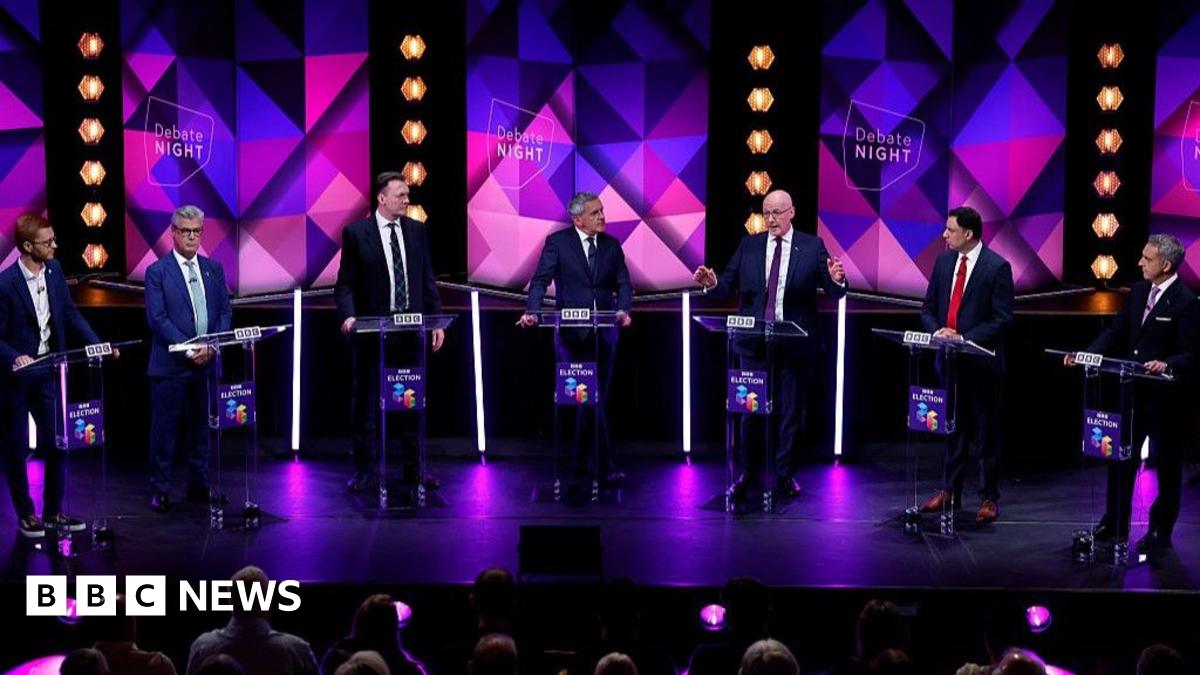 Scottish election 2026: Leaders debate clashes over energy, immigration, NHS and independence