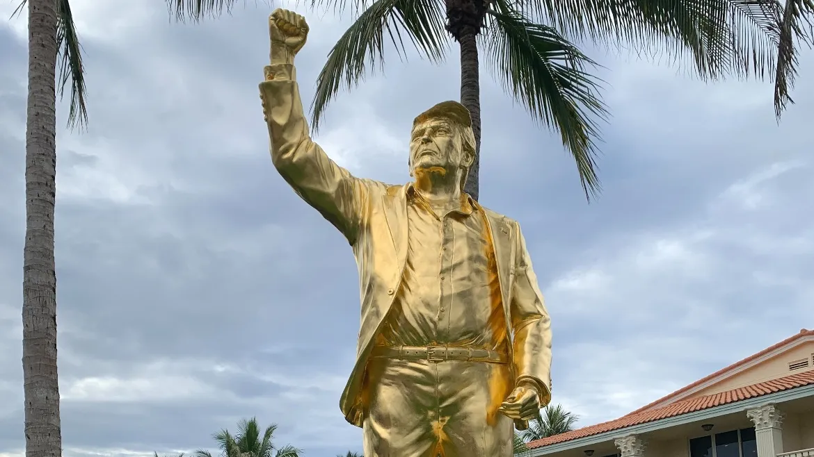 The Trump sculptor, the crypto bros and a hostage crisis wreathed in gold
