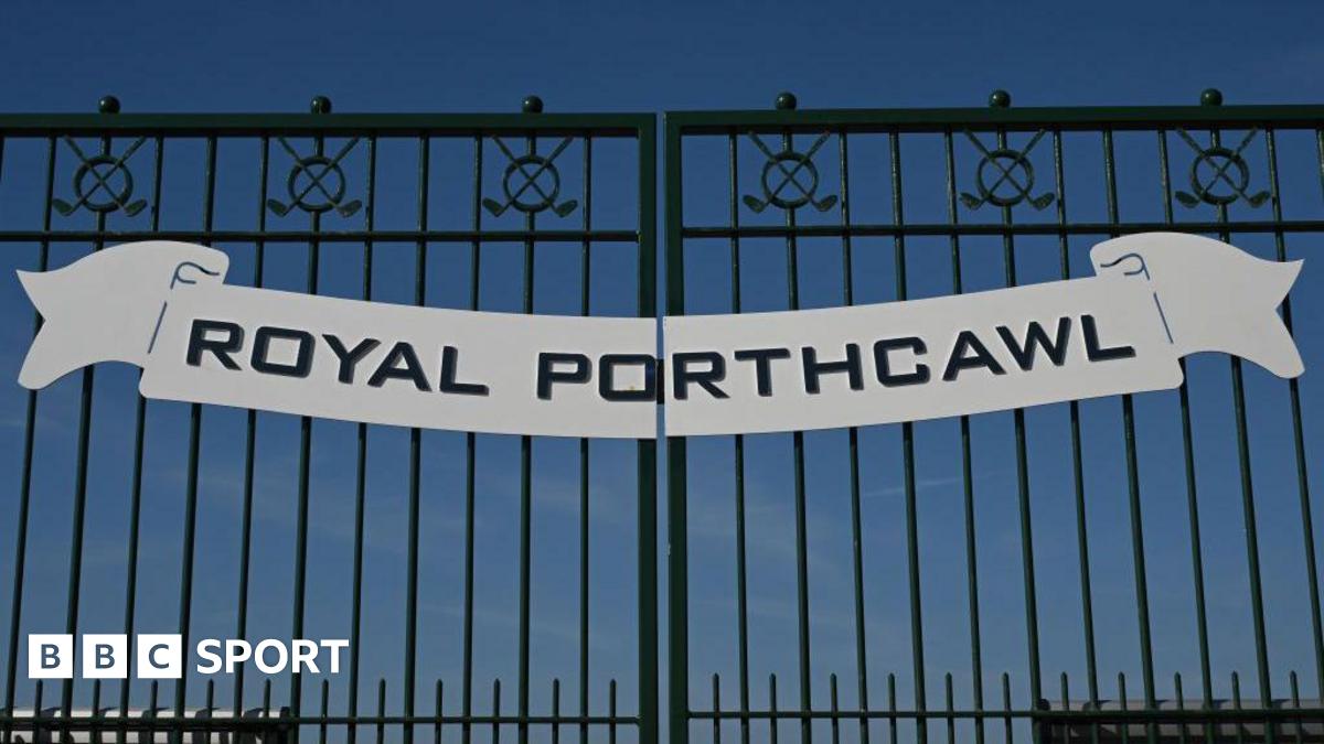 The gates to Royal Porthcawl Golf Club